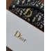 Жіночий гаманець візитниця сідло Christian Dior синій Діор