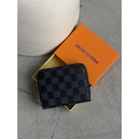 Гаманець Louis Vuitton жіночий чорний в клітці Луї Віттон міні