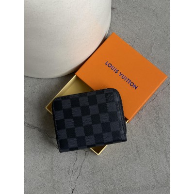 Гаманець Louis Vuitton жіночий чорний в клітці Луї Віттон міні Гаманець Louis Vuitton жіночий чорний в клітці Луї Віттон міні