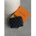 Гаманець Louis Vuitton жіночий чорний в клітці Луї Віттон міні
