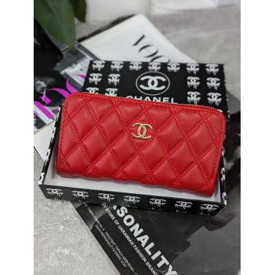 Жіночий гаманець Chanel червоний на багато відділень великий Шанель Жіночий гаманець Chanel червоний на багато відділень великий Шанель