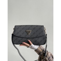 Сумка жіноча Guess багет сірий Гесс