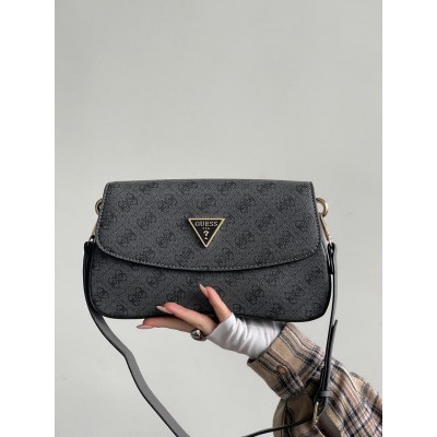 Сумка женская Guess багет серый Гесс