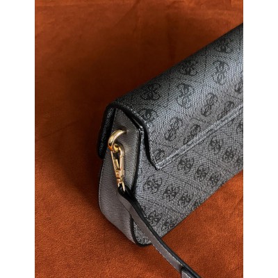 Сумка женская Guess багет серый Гесс
