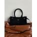 Жіноча сумка Prada Medium Suede Tote Bag через плече чорний Прада