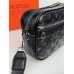 Чоловіча сумка месенджер Louis Vuitton крос боді через плече чорний Луї Віттон