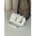 Жіноча сумка Yves Saint Laurent College Medium YSL Ів Сен Лоран білий золото клатч Premium