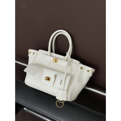 Сумка жіноча Balenciaga Bel Air Tote Bag - Premium білий золото середній Баленсіага Сумка жіноча Balenciaga Bel Air Tote Bag - Premium білий золото середній Баленсіага