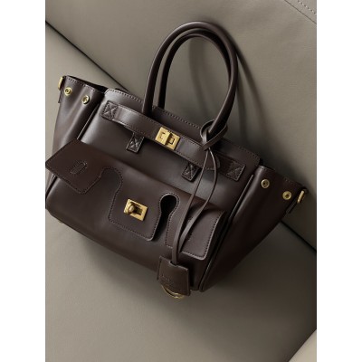 Сумка жіноча Balenciaga Bel Air Tote Bag - Premium коричневий золото середній Баленсіага Сумка жіноча Balenciaga Bel Air Tote Bag - Premium коричневий золото середній Баленсіага