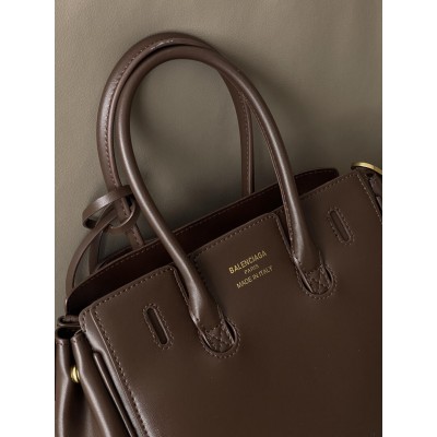 Сумка жіноча Balenciaga Bel Air Tote Bag - Premium коричневий золото середній Баленсіага