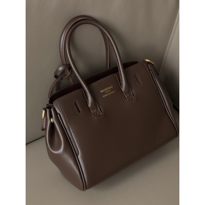 Сумка жіноча Balenciaga Bel Air Tote Bag - Premium коричневий золото середній Баленсіага