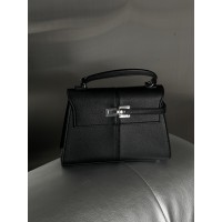 Сумка женская JW PEI Elise Large Top Handle Bag черный серебро через плечо