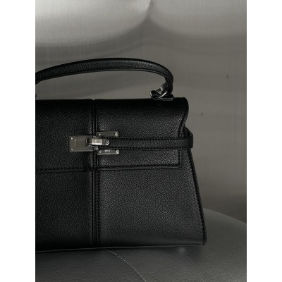 Сумка жіноча JW PEI Elise Large Top Handle Bag чорний срібло через плече
