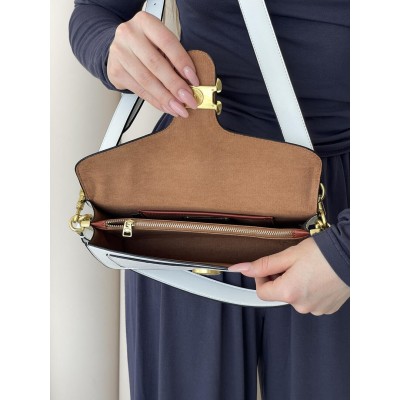 Жіноча сумка Coach Tabby білий класичний Коуч через плече