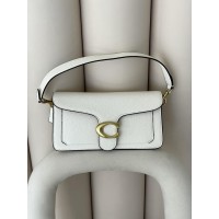 Жіноча сумка Coach Tabby білий класичний Коуч через плече