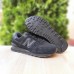 New Balance 574 чорні на чорній шкіряна N, Розмір 46