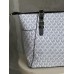 Сумка жіноча Майкл Корс шопер білий Michael Kors Charlotte Top Zip Tote Shoulder Bag