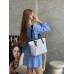 Сумка жіноча Майкл Корс шопер білий Michael Kors Charlotte Top Zip Tote Shoulder Bag