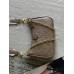 Жіноча сумка Louis Vuitton Bolsa Easy Pouch On Strap бежевий клатч через плече
