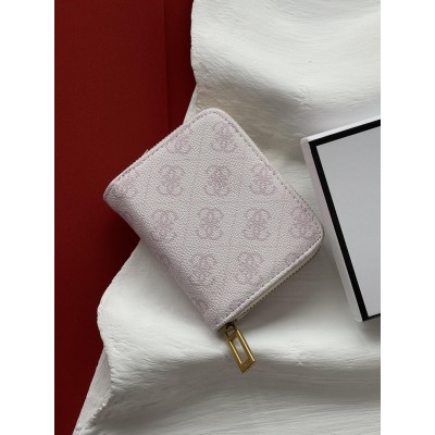 Женский кошелек Guess Dagan 4G logo мини пудровый Гесс