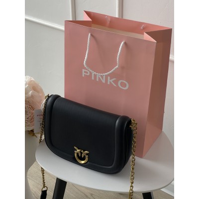 Жіноча сумка Pinko Love Round Click Classic чорний крос боді Пінко Жіноча сумка Pinko Love Round Click Classic чорний крос боді Пінко