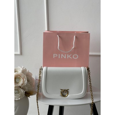 Жіноча сумка Pinko Love Round Click Classic білий крос боді Пінко Жіноча сумка Pinko Love Round Click Classic білий крос боді Пінко