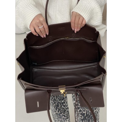 Сумка жіноча Balenciaga Bel Air Tote Bag - Premium коричневий золото Баленсіага