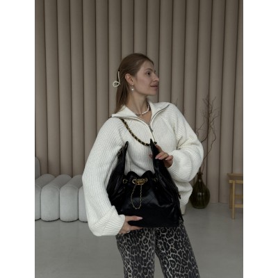 Сумка жіноча Chanel 33 Medium Handbag Premium чорний Шанель торба