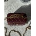 Женская сумка Chanel Vanity Logo Handle Premium бордовый кросс боди через плече Шанель