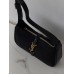 Жіноча сумка Yves Saint Laurent Le 5 A 7 YSL чорний замшевий Ів Сен Лоран