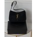 Жіноча сумка Yves Saint Laurent Le 5 A 7 YSL чорний замшевий Ів Сен Лоран