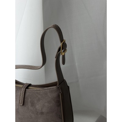 Жіноча сумка Yves Saint Laurent Le 5 A 7 YSL сірий замшевий Ів Сен Лоран