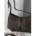 Жіноча сумка Yves Saint Laurent Le 5 A 7 YSL сірий замшевий Ів Сен Лоран