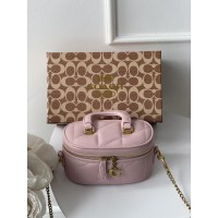 Сумка жіноча Coach Trail Crossbody 17 рожевий через плече Коуч
