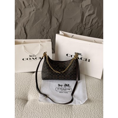 Сумка женская Coach Juliet Shoulder Bag 25 Premium через плече шоколадный Коуч Сумка женская Coach Juliet Shoulder Bag 25 Premium через плече шоколадный Коуч