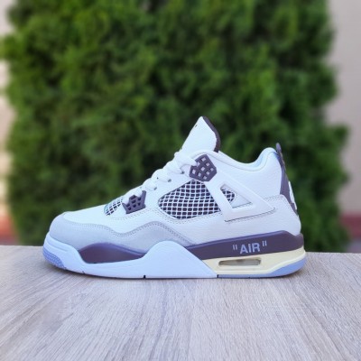 Nike Air Jordan 4 Білі з коричневим, Розмір 43 Nike Air Jordan 4 Білі з коричневим, Розмір 43