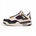 Nike AIR Jordan 4 Retro бежеві з чорним, Розмір 38