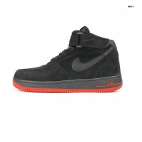 Nike Air Force 1 високі Чорні з червоним, Розмір 41