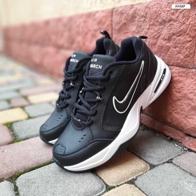 Nike Air Monarch черные с белым, Размер 45