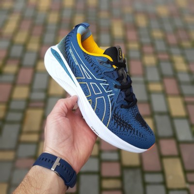 Asics GEL-Cumulus 25 сині з помаранчевим, Розмір 44