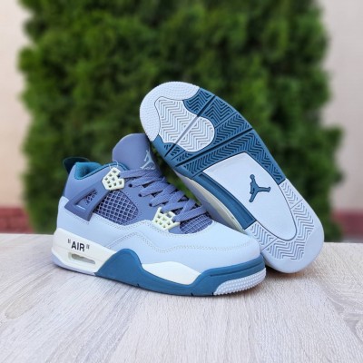 Nike Air Jordan 4 Сірі з зеленим, Розмір 45