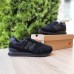 New Balance 574 чорні на чорній шкіряна N, Розмір 46