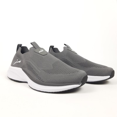 PUMA SOFTRIDE тапкі мокасіни сліпони темно сірі на білій, Розмір 45