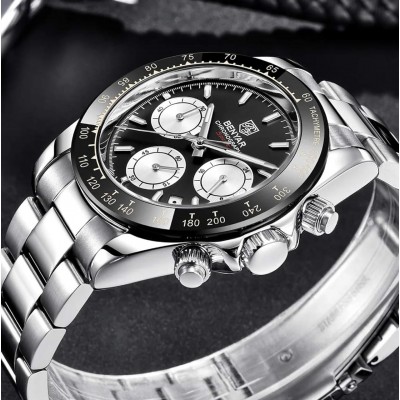 Benyar BY-5169 Silver-Black-White