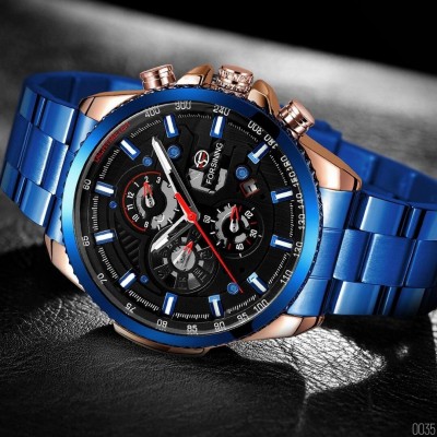 Forsining 6909 Blue-Cuprum-Black