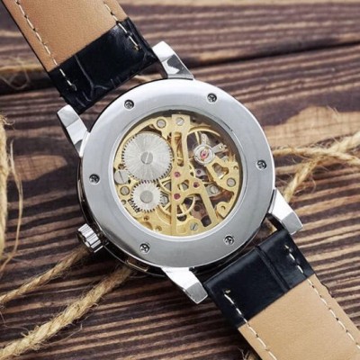 Winner 8008 Diamonds Automatic Black-Silver