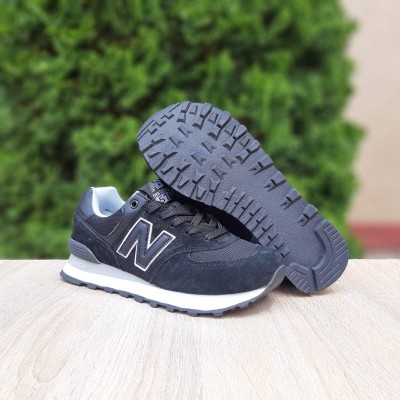 New Balance 574 черные на белом, Размер 36