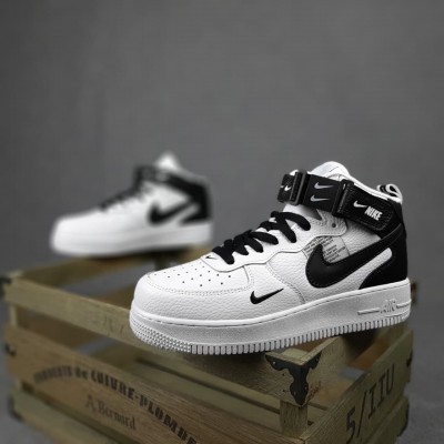 Nike Force 1 x OFF White белые с черным, Размер 36