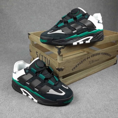 Adidas Niteball Черные с зеленым, Размер 45
