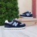 New Balance 574 чорні з сірим, Розмір 40